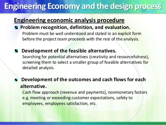 Engineering economic analysis essay why should engineers study economics
